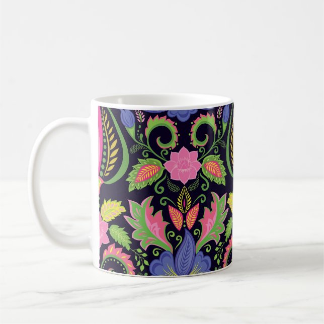 Classic Pansy: Vintages Blumenmuster Kaffeetasse (Links)