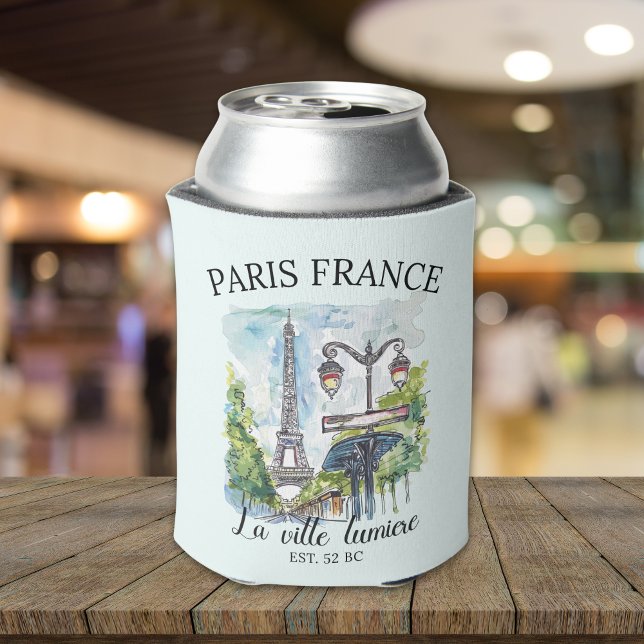 Classic Paris France Scenic Illustration Dosenkühler (Von Creator hochgeladen)