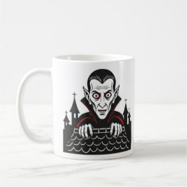 Classic Peeking Vampire Mug  Kaffeetasse