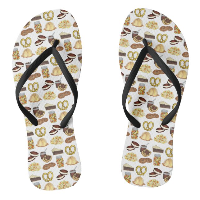 Classic Pennsylvania PA Dutch Amish Food Geschirr Flip Flops (Fußbett)