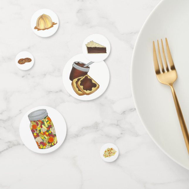 Classic Pennsylvania PA Dutch Amish Food Geschirr Konfetti (Gruppe)