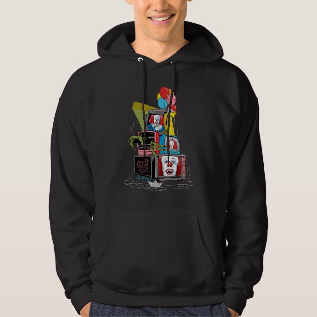Classic Pennywise TV Stack - You'll Float Too Hoodie (Vorderseite)