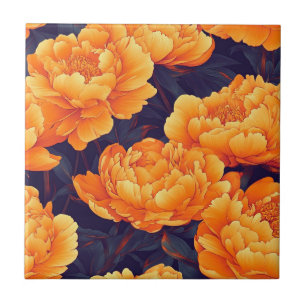 Classic Peonies Keramik Fliesen für stilvolle Eint