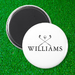 Classic Personalisiert Name Golf Clubs Magnet<br><div class="desc">Personalisieren Sie den Namen in klassischer Typografie,  um ein einzigartiges Golfgeschenk zu schaffen und für jeden Golfer zu behalten. Entwickelt von Thisisnotme©</div>