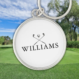 Classic Personalisiert Name Golf Clubs Schlüsselanhänger