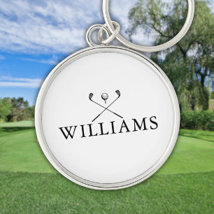 Classic Personalisiert Name Golf Clubs Schlüsselanhänger