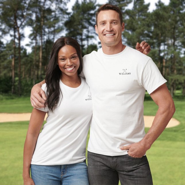 Classic Personalisiert Name Golf Clubs T-Shirt (Classic Personalized Name Golf Clubs T-Shirt)