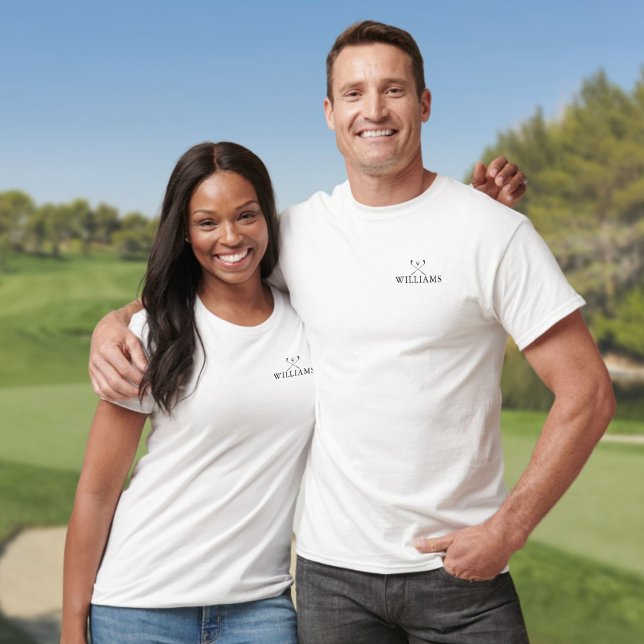 Classic Personalisiert Name Golf Clubs T-Shirt (Classic Personalized Name Golf Clubs T-Shirt)