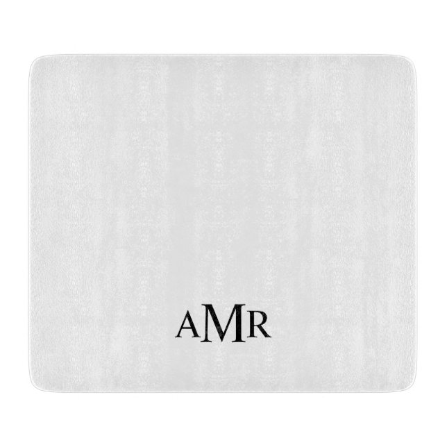 Classic Personalized Monogram Schneidebrett (Vorderseite)