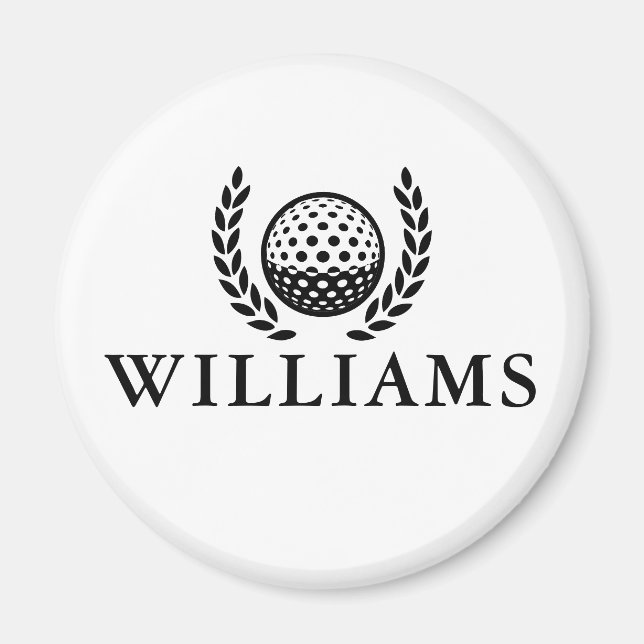 Classic Personalized Name Monogram Magnet (Vorne)