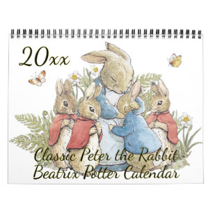 Classic Peter der Rabbit Beatrix Potter Vintag Kalender