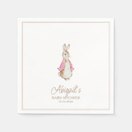 Classic Peter der Rabbit Pink Girl Baby Dusche Serviette