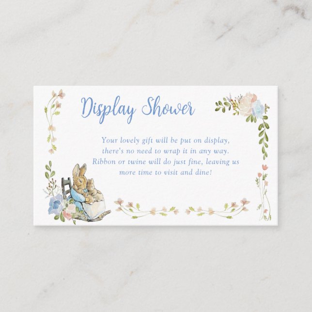 Classic Peter der Rabbit Twins Display Dusche Begleitkarte (Vorderseite)