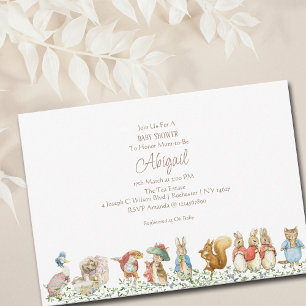 Classic Peter the Rabbit Baby Shower Einladung