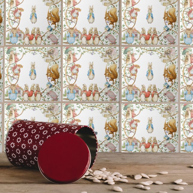 Classic Peter the Rabbit Baby Shower Fliese (Von Creator hochgeladen)