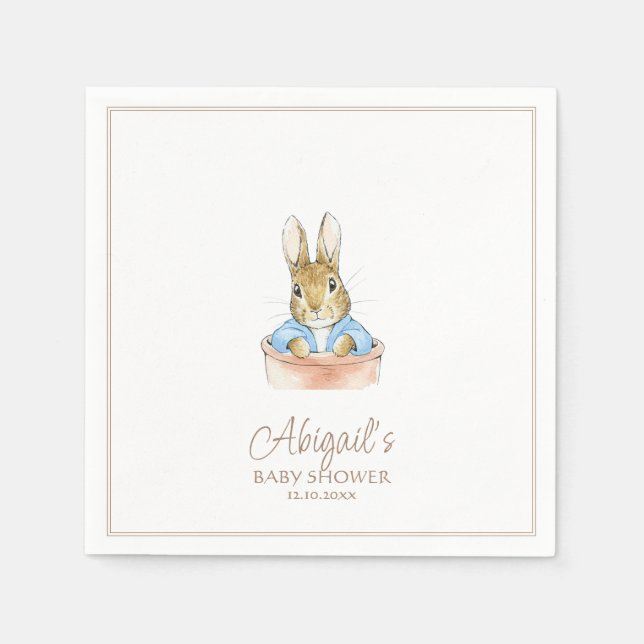 Classic Peter the Rabbit Baby Shower Serviette (Vorderseite)
