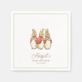 Classic Peter the Rabbit Baby Shower Serviette