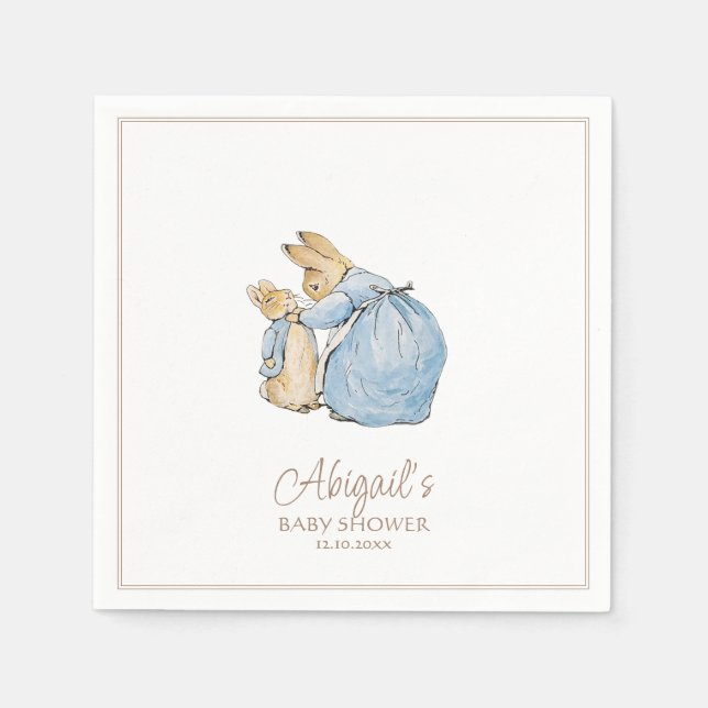 Classic Peter the Rabbit Baby Shower Serviette (Vorderseite)