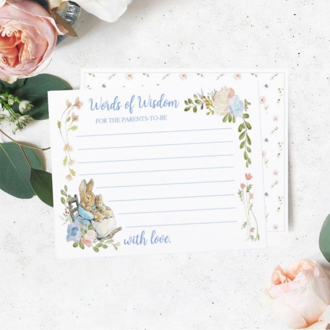 Classic Peter the Rabbit Twin Shower Advice Card (Von Creator hochgeladen)