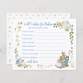 Classic Peter the Rabbit Twin Shower Advice Card