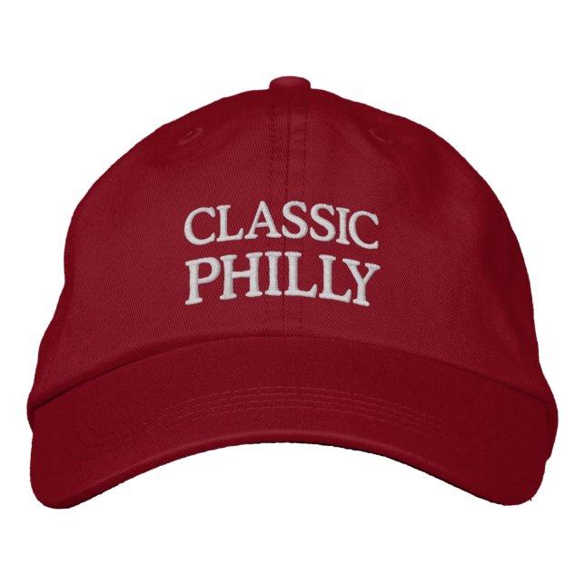 CLASSIC PHILLY EMBROIDERED BASEBALL CAP BESTICKTE BASEBALLKAPPE (Vorderseite)