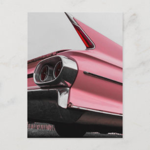Classic Pink Cadillac Postkarte