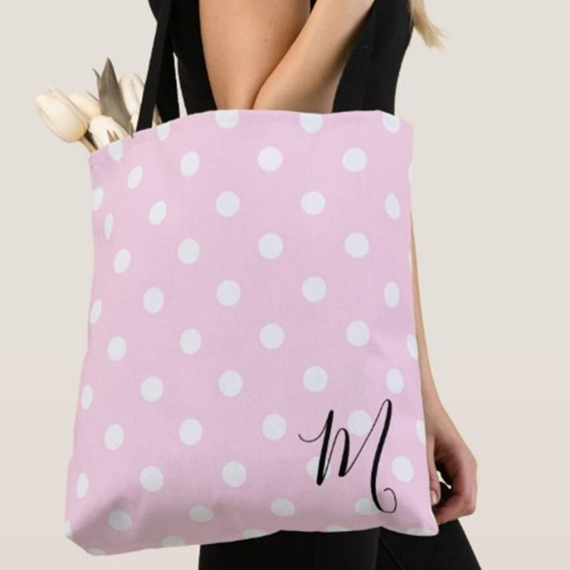 Classic Pink Polka Dots Pattern Shopping (Von Creator hochgeladen)