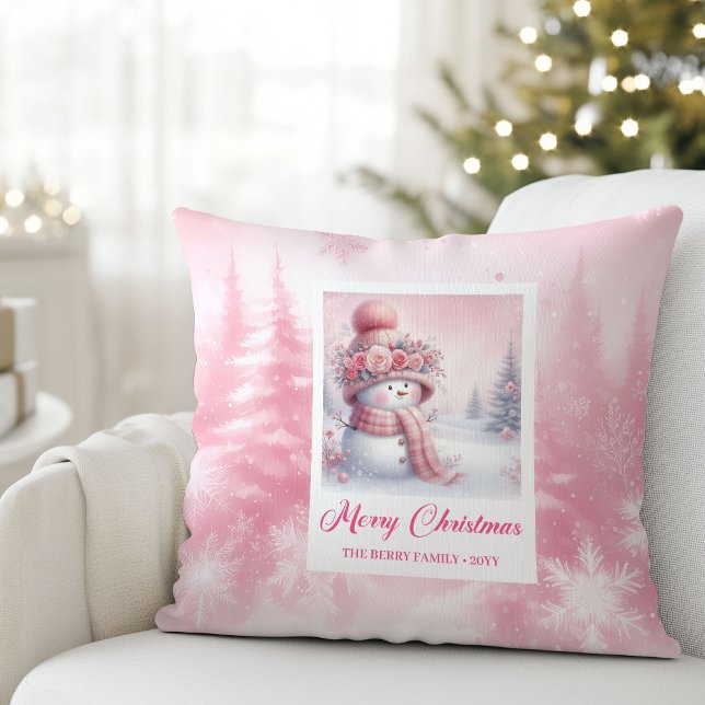 Classic Pinkmas Cozy Winter Forest Kids Gift  Kissen (Classic Pinkmas Cozy Winter Forest Kids Gift Pillow

)