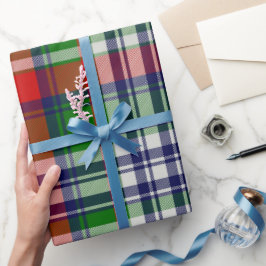 Classic Plaid Christmas Gift Wrap – Cozy Holiday  Geschenkpapier