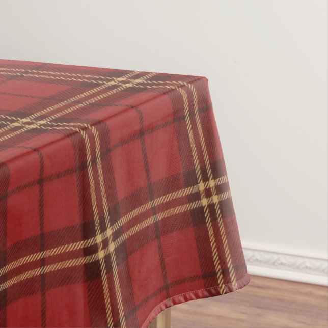 Classic Plaid Merry Christmas Festive -  Tischdecke (Beispiel)