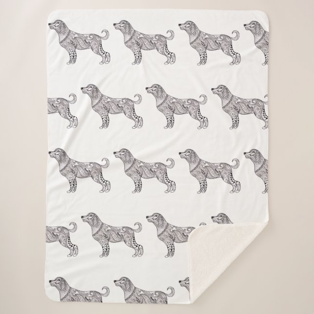 Classic Plaid Sherpa Blanket Sherpadecke (Vorderseite)