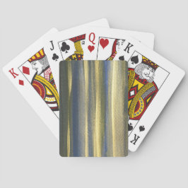Classic Playing Cards in Gold Blue Line Spielkarten