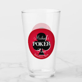 Classic Playing Cards Poker Room Glass - Club Glas