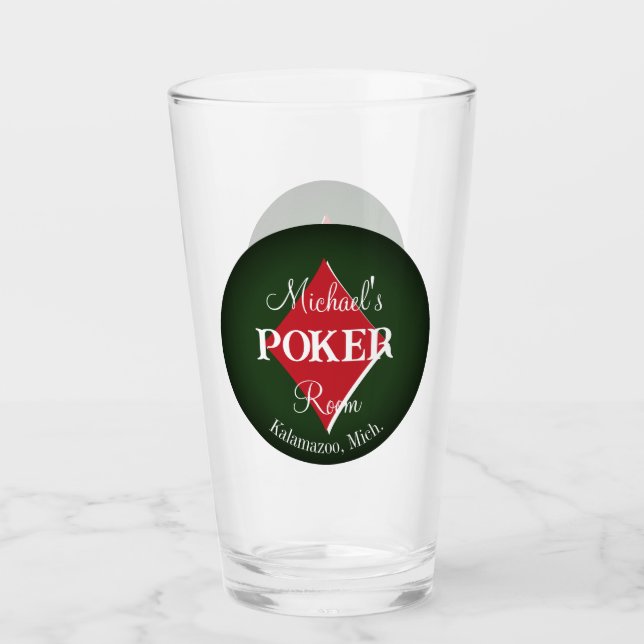 Classic Playing Cards Poker Room Glass - Diamond Glas (Vorderseite)