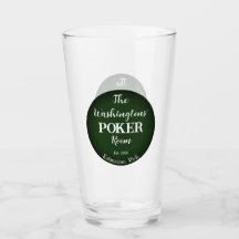 Classic Playing Cards Poker Room Glass - Schlicht