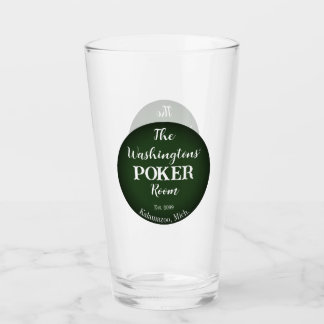 Classic Playing Cards Poker Room Glass - Schlicht Glas