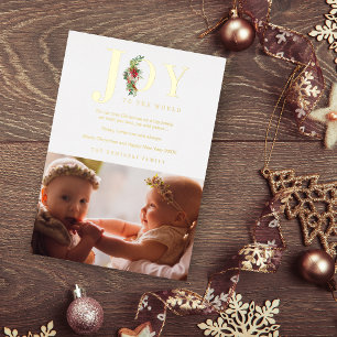 Classic Poinsettias Garland Freude am World Foto Folieneinladung