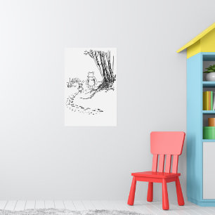 Classic Pooh Bear & Piglet Spaziergang durch das P Poster