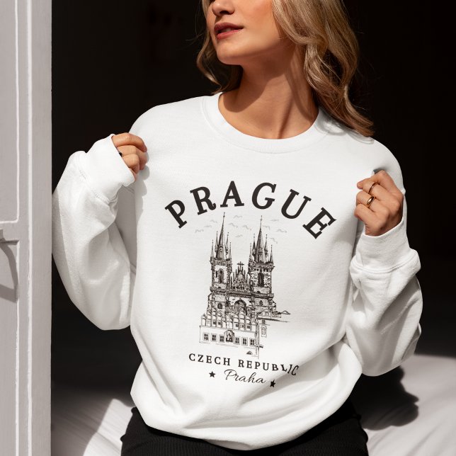 Classic Prague Czech Republic Landscape Sweatshirt (Von Creator hochgeladen)
