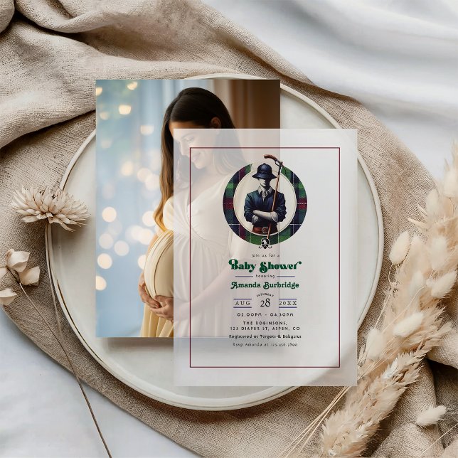 Classic Preppy Charm Baby Shower (Classic Preppy Charm Baby Shower Vellum Invitations)