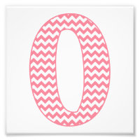 Classic Preppy Pink Zickzack Letter O Monogram