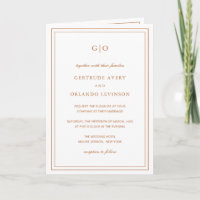 Classic Pumpkin Orange Elegante Wedding