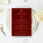 Classic Real Foil Pressed Wedding Menu Cards Folieneinladung<br><div class="desc">Feiern Sie stilvoll mit diesen eleganten,  in Echtfolie gepressten Menükarten. Die Formulierung ist leicht zu personalisieren,  und Ihre Gäste werden begeistert sein,  wenn sie diese super stilvollen Menüs erhalten.</div>