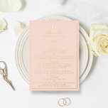 Classic Real Foil Pressed Wedding Menu Cards Folieneinladung<br><div class="desc">Feiern Sie stilvoll mit diesen eleganten,  in Echtfolie gepressten Menükarten. Die Formulierung ist leicht zu personalisieren,  und Ihre Gäste werden begeistert sein,  wenn sie diese super stilvollen Menüs erhalten.</div>