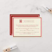 Classic Rectangle Double Happiness Chinese Wedding