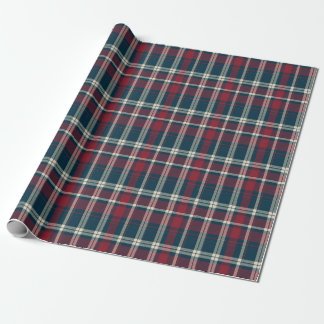 Classic Red and Green Kariert Tartan Christmas Geschenkpapier