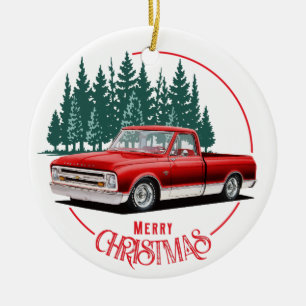 Classic Red C10 Christmas Keramik Ornament