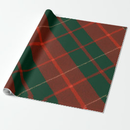 Classic Red & Green Plaid Tartan Christmas Geschenkpapier