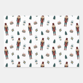 Classic Red & Green Weihnachten Süssen Geschenkpapier Set