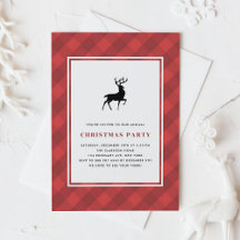 Classic Red Kariert Pattern Dei Christmas Party